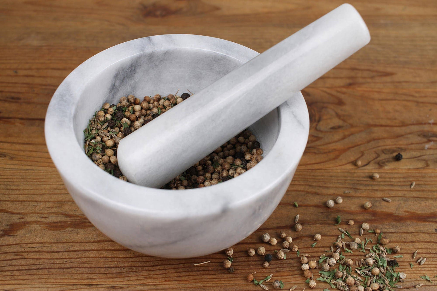 Marble Mortar & Pestle - White