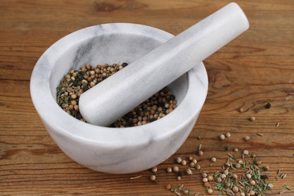 Marble Mortar & Pestle - White