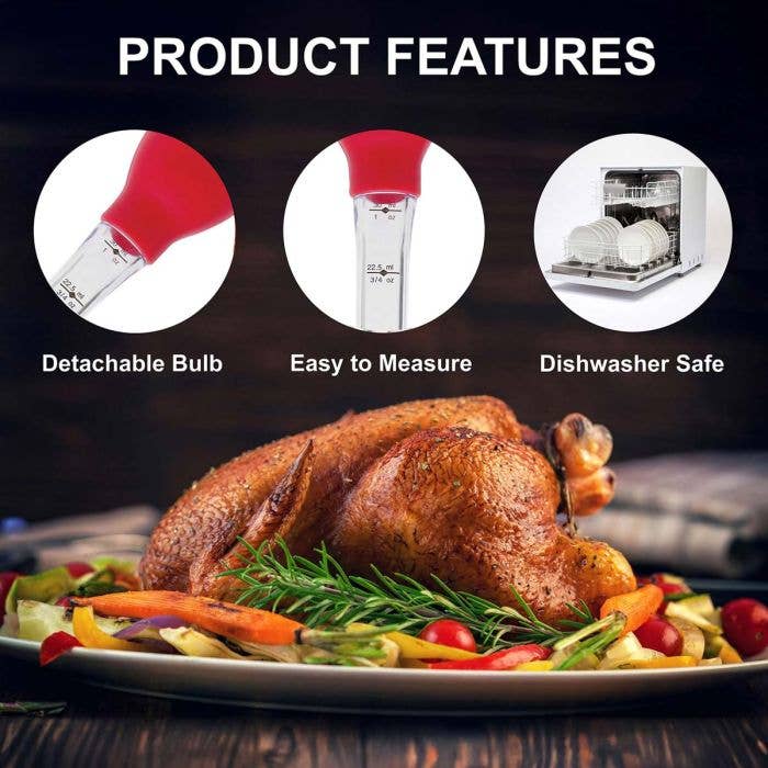 HIC Kitchen Roasting Stand-Up Turkey Baster