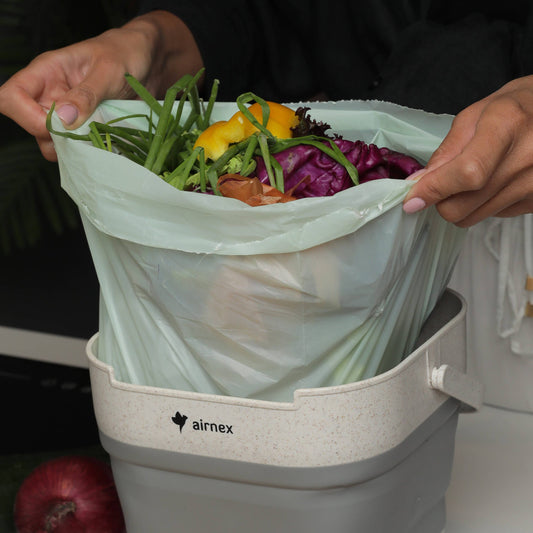 50 Compostable Trash Bags + 3 Compost Bin Filters Bundle