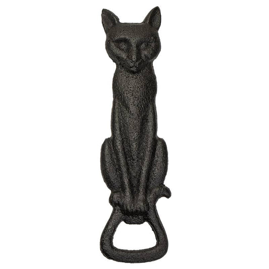 Black Cat Bottle Opener Halloween Decor