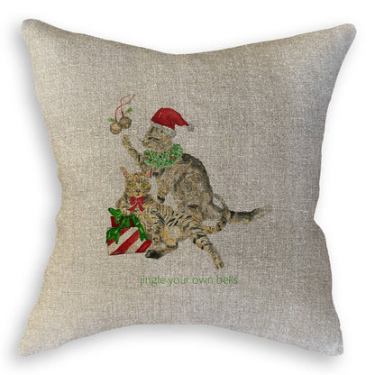 Jingle Bells Cats: Dishtowel / Remove Words / -