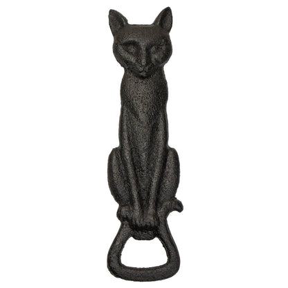 Black Cat Bottle Opener Halloween Decor