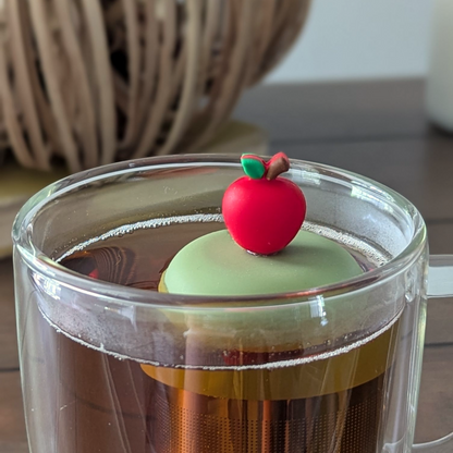 Red Apple | Floating Tea Infuser | Green Base | Red Apple