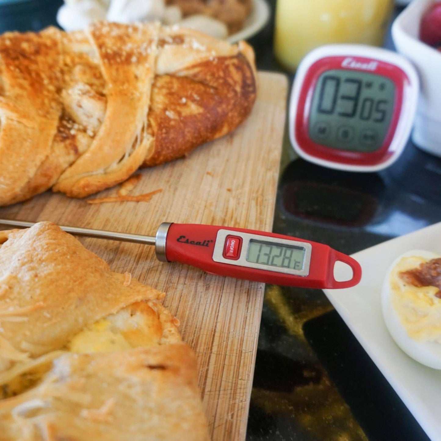 Escali Gourmet Digital Thermometer: Blue