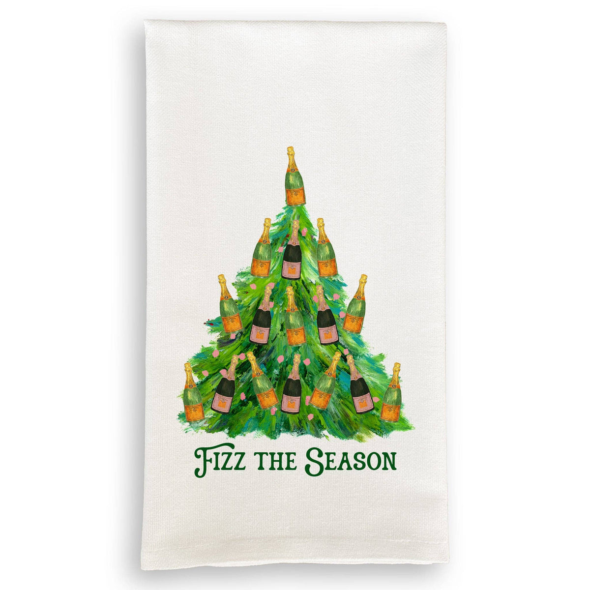 Fizz the Season Christmas Tree: Dishtowel / Keep Words / -