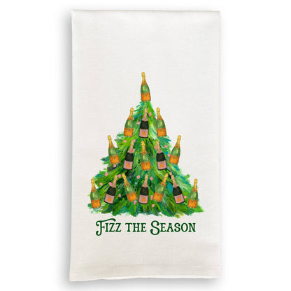 Fizz the Season Christmas Tree: Dishtowel / Keep Words / -