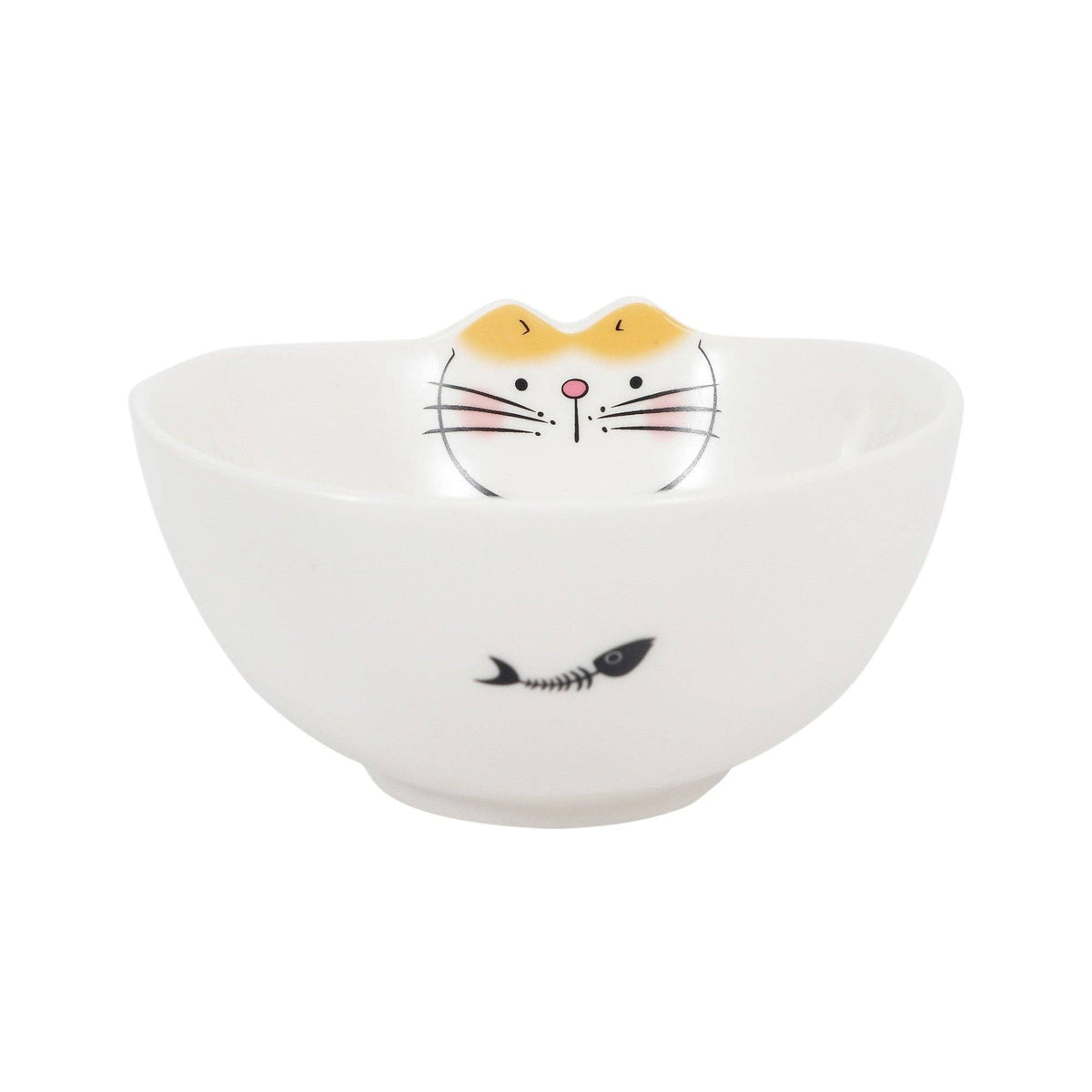 Cute Cat Porcelain Rice Bowl – 4.25 in. Round, 10 oz