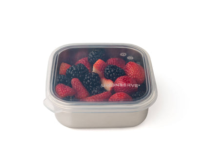 To-Go Square Container | 15oz | Clear Silicone Lid