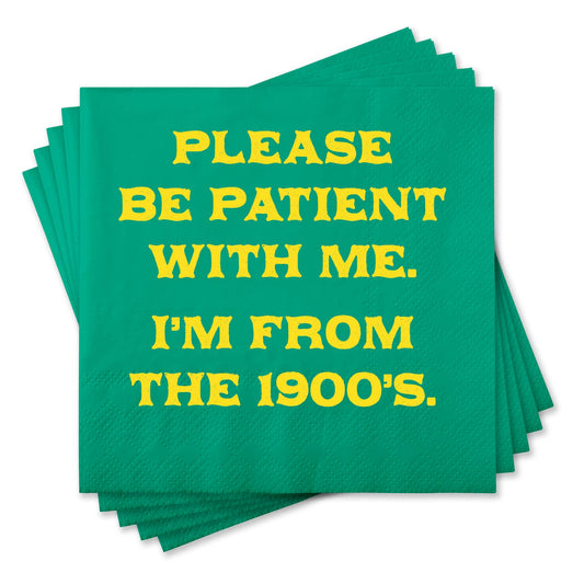 Funny Cocktail Napkins - Please be patient