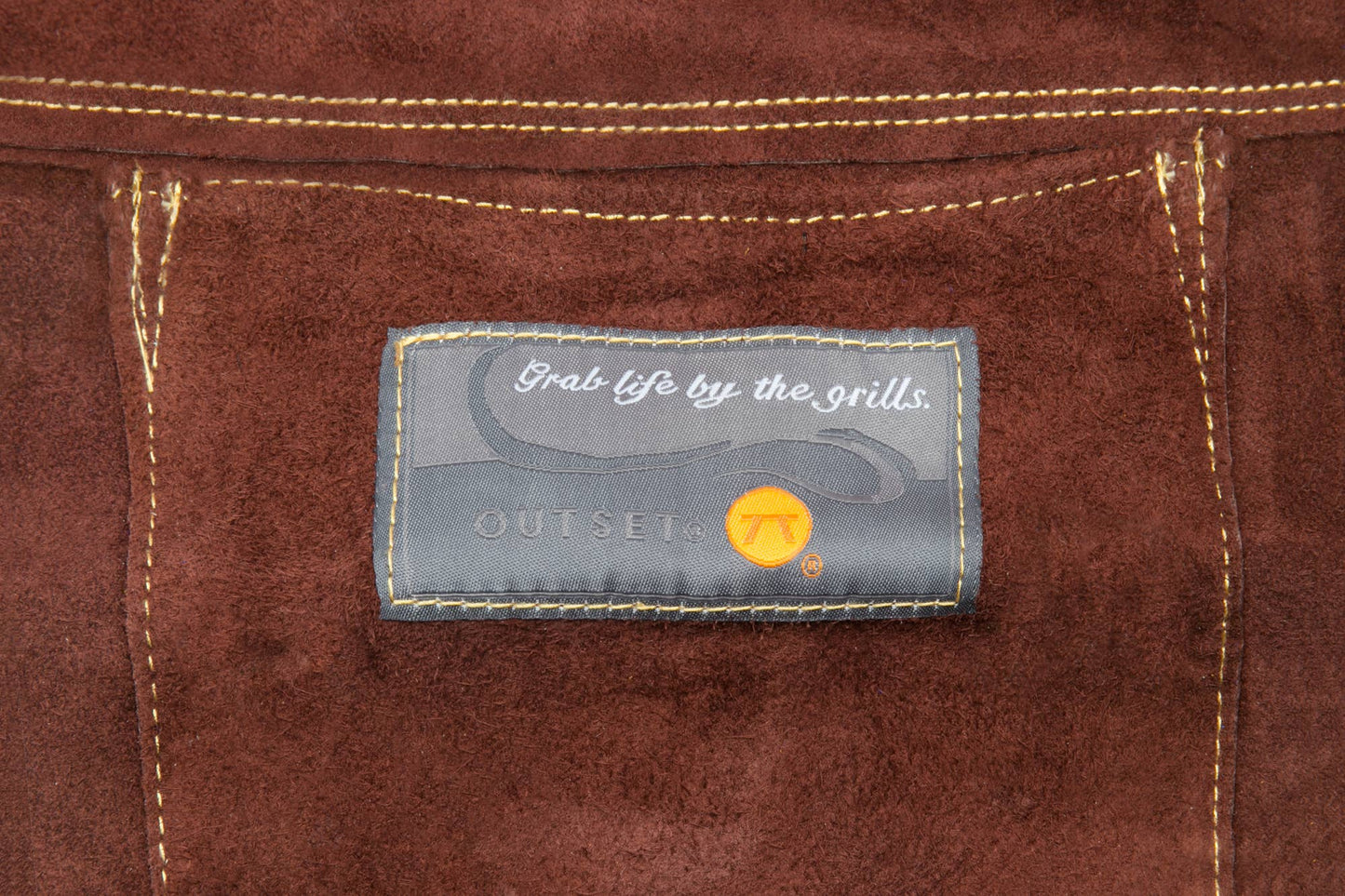Outset Brown Leather Grill Apron, One Size, 27" x 30"
