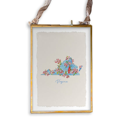 Floral Virginia: Dishtowel / Remove Words / -