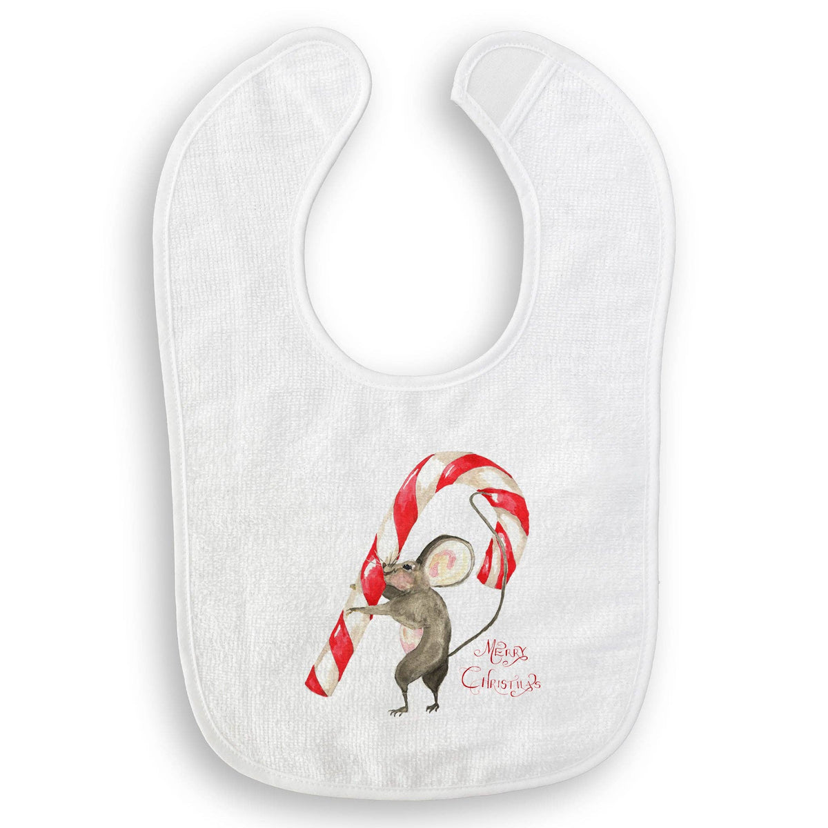 Mouse with Candy Cane: Dishtowel / Keep Words / -
