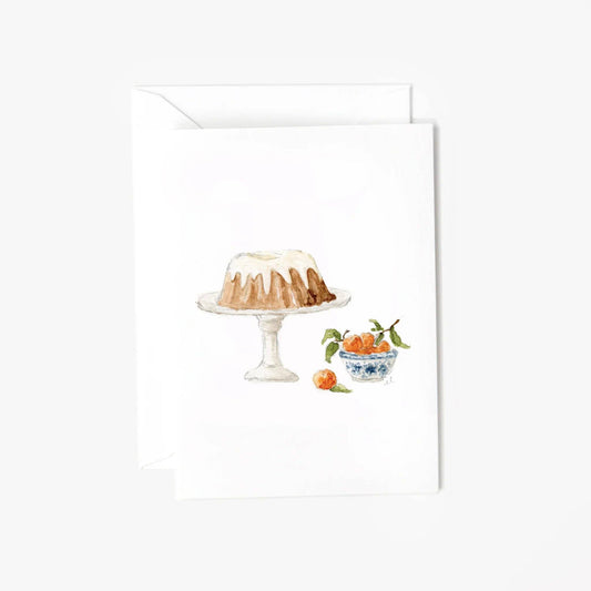 Bundt cake mini enclosure notecard