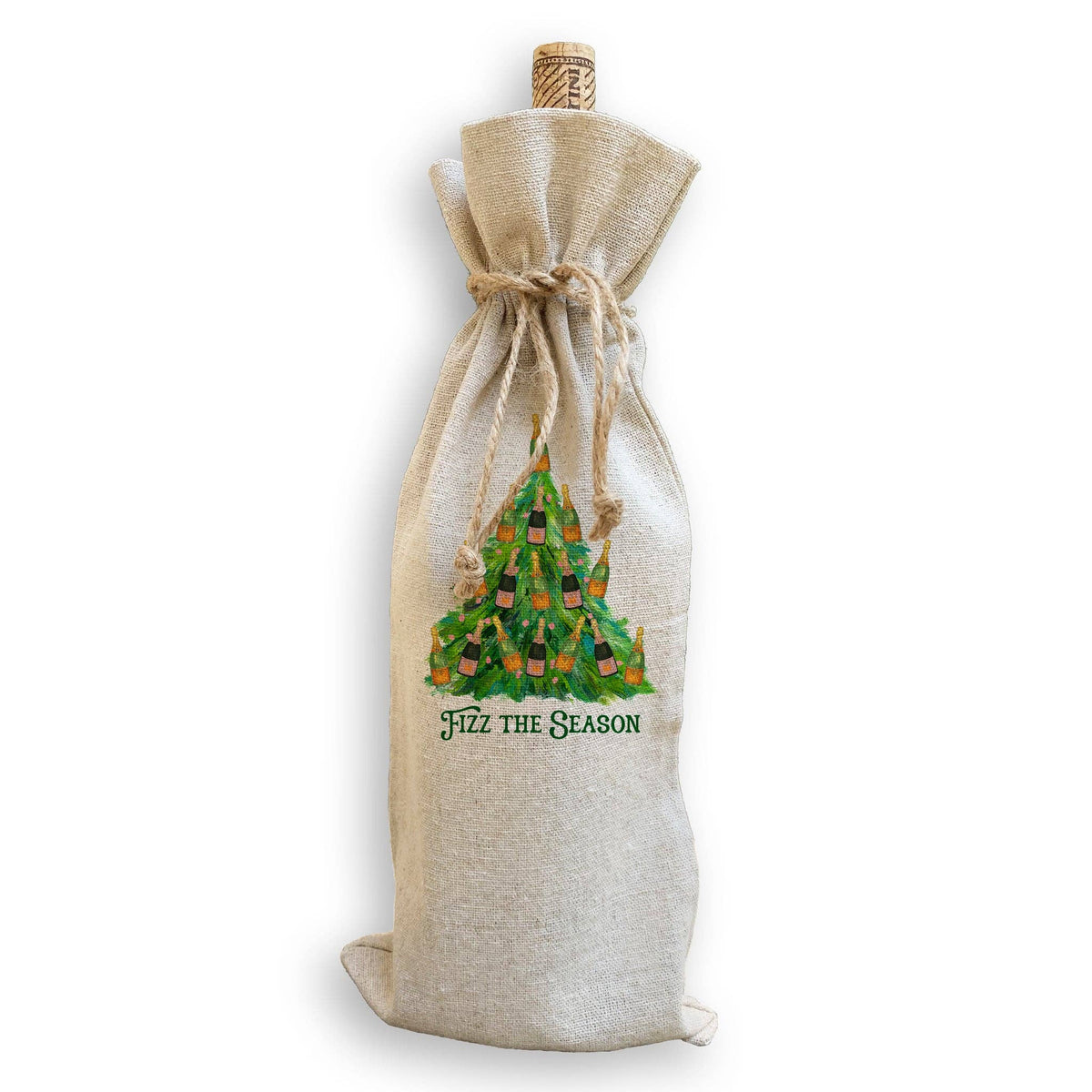 Fizz the Season Christmas Tree: Dishtowel / Keep Words / -