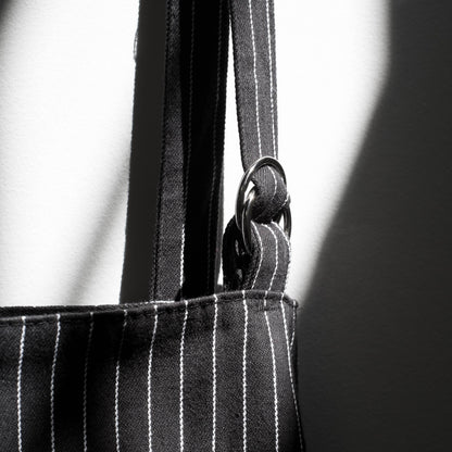 Black Pinstripe Oversized Mighty Apron