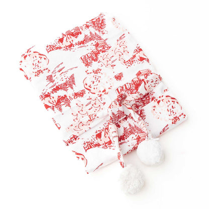 Santa Toile Children's Cotton Apron