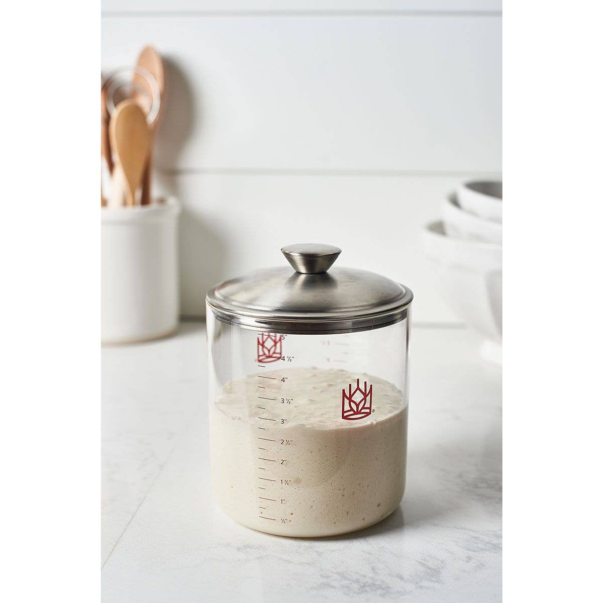 King Arthur Baking Glass Sourdough Crock