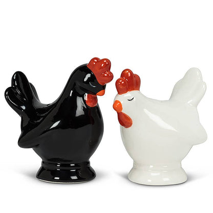 Black and White Chicken Salt & Pepper-3"H-827