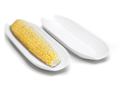 Fox Run Corn on the Cob Dish, Set of 2, 3" x 8.5"