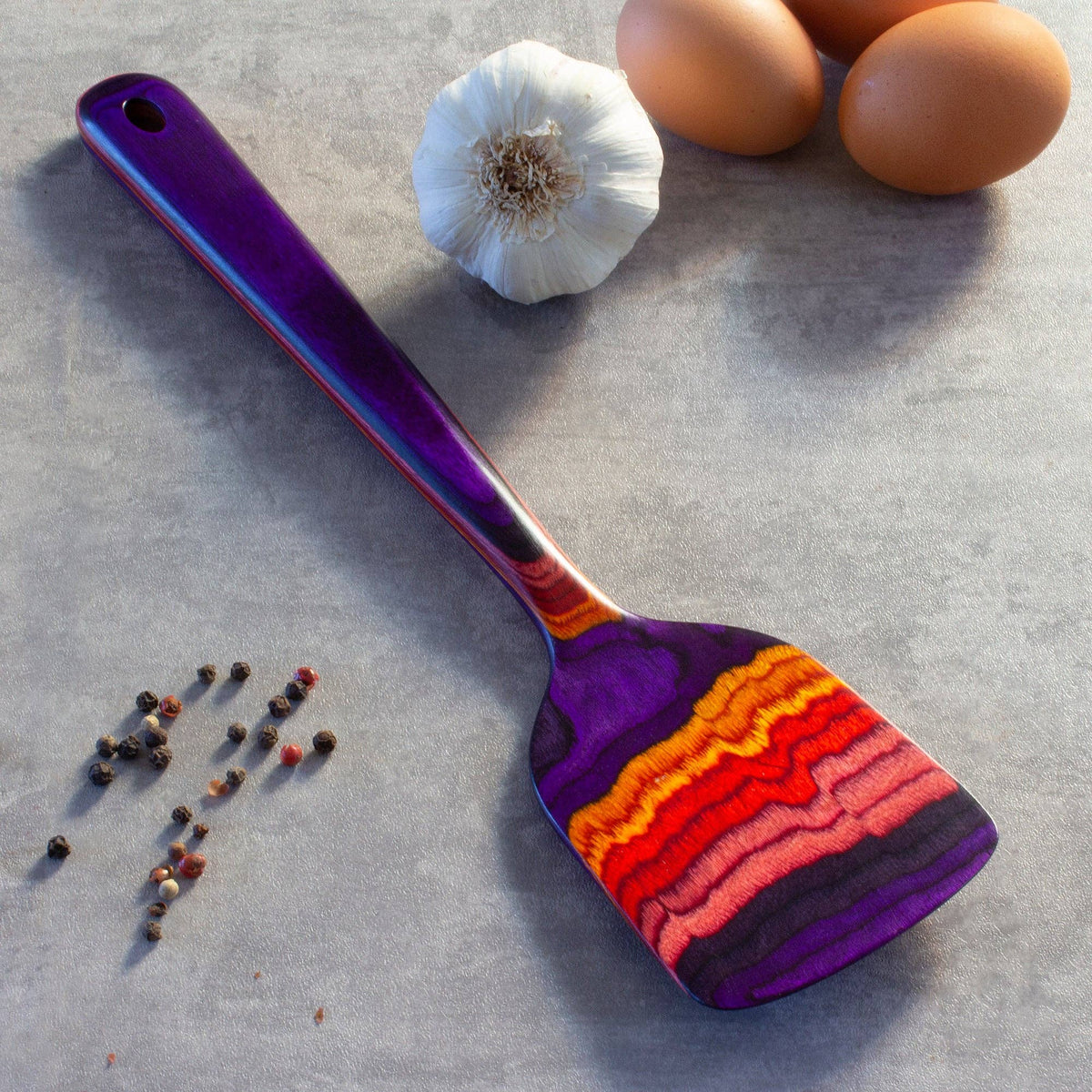 Baltique® Waikiki Colorful Wooden Spatula, 12.5": Case: 6