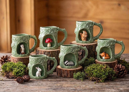 Nature Inspired Mug with Alcove-4"H(11oz): Mushroom