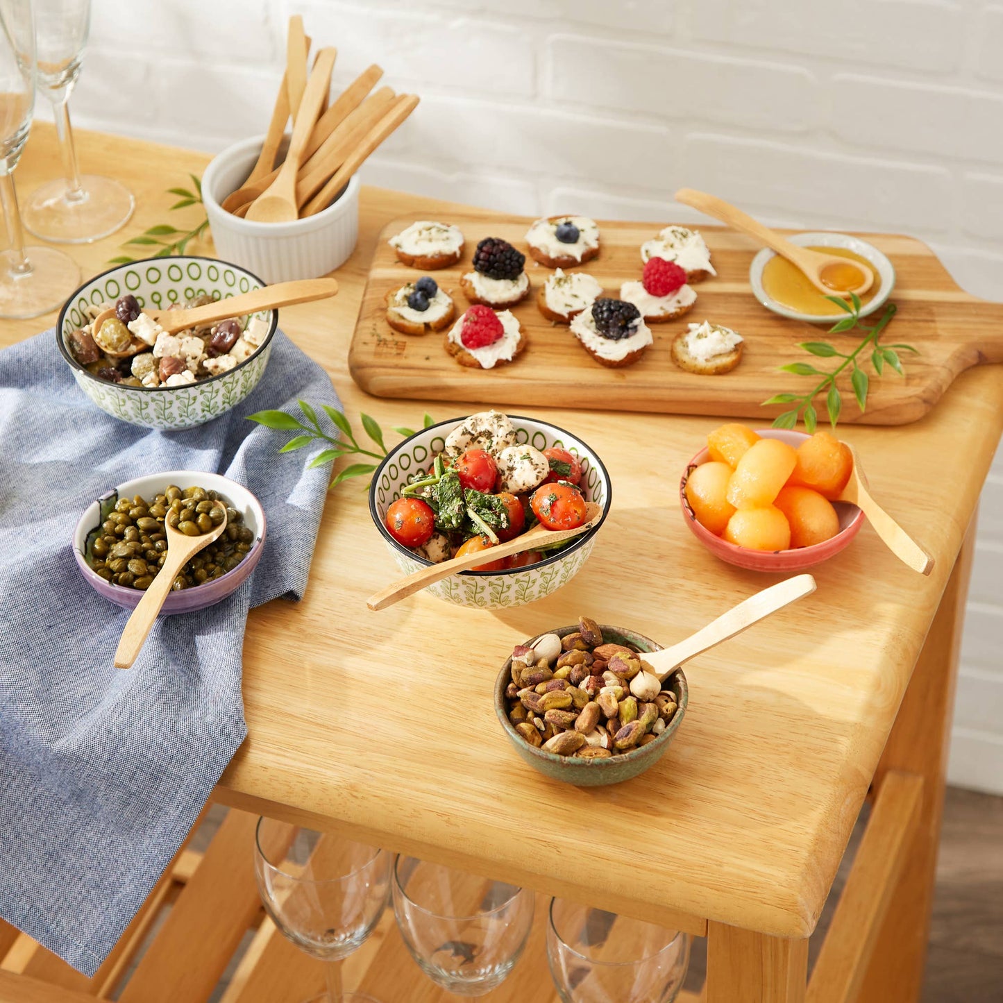 Bamboo Condiment Spoon - 48 Pc Cdu