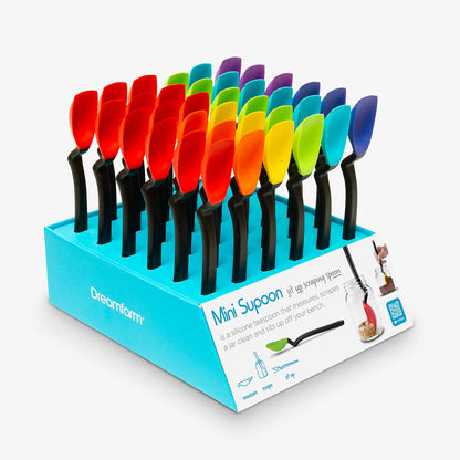 Mini Supoon® - Silicone Jar Spoon that Scrapes Clean - CDU