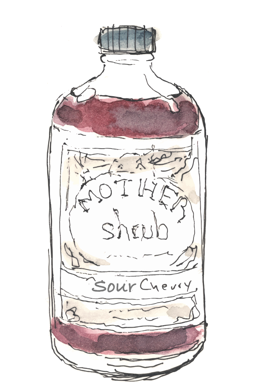 MOTHER shrub Sour Cherry Maple Drinking Vinegar Mixer