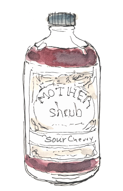 MOTHER shrub Sour Cherry Maple Drinking Vinegar Mixer