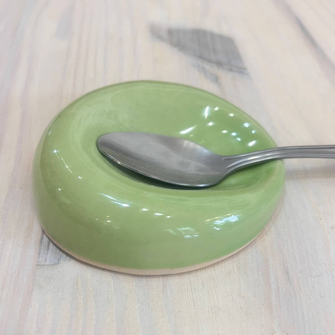 Coffee Spoon Rest Ceramic- Green