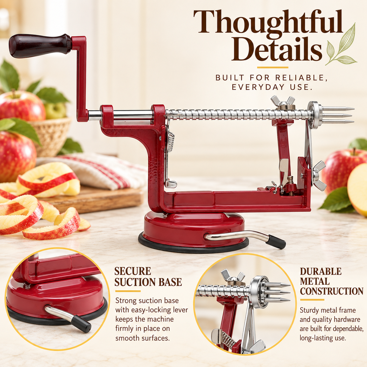 Apple Peeler, Corer & Slicer