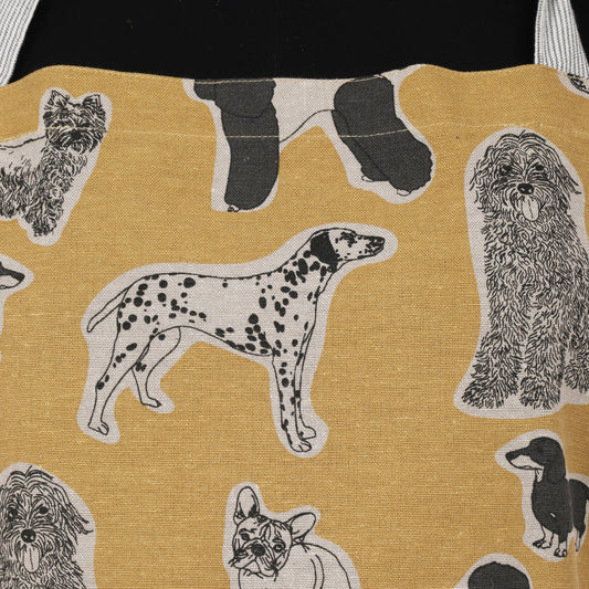 Apron Print Standard Tie Style-  Yellow Sunset