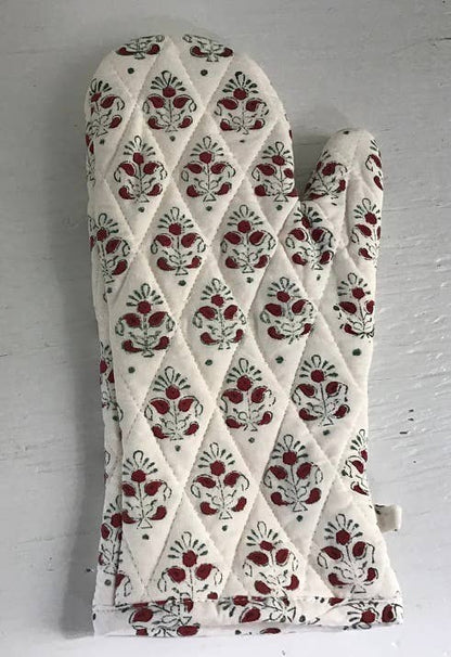 Oven Mitts Pair Alwar Red