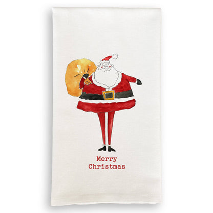 Skinny Santa: Dishtowel / Keep Words / -