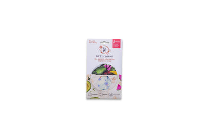 Bees Wrap Holiday 3 Pack Reusable Beeswax Wrap - Snow Day