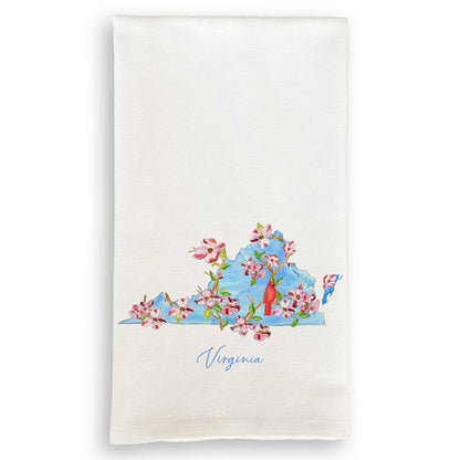 Floral Virginia: Dishtowel / Remove Words / -