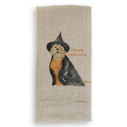 Halloween Dog: Dishtowel / Remove Words / -