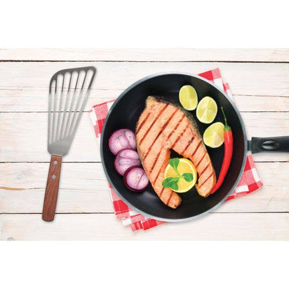 Fish Spatula – Slotted Angled Stainless Steel Turner