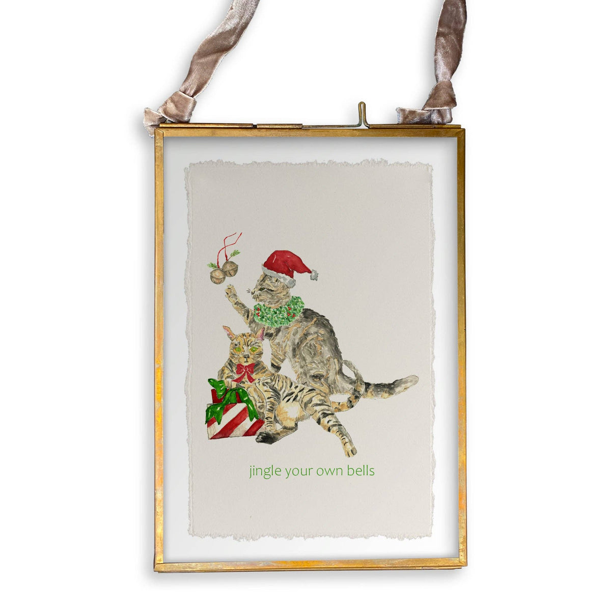 Jingle Bells Cats: Dishtowel / Remove Words / -