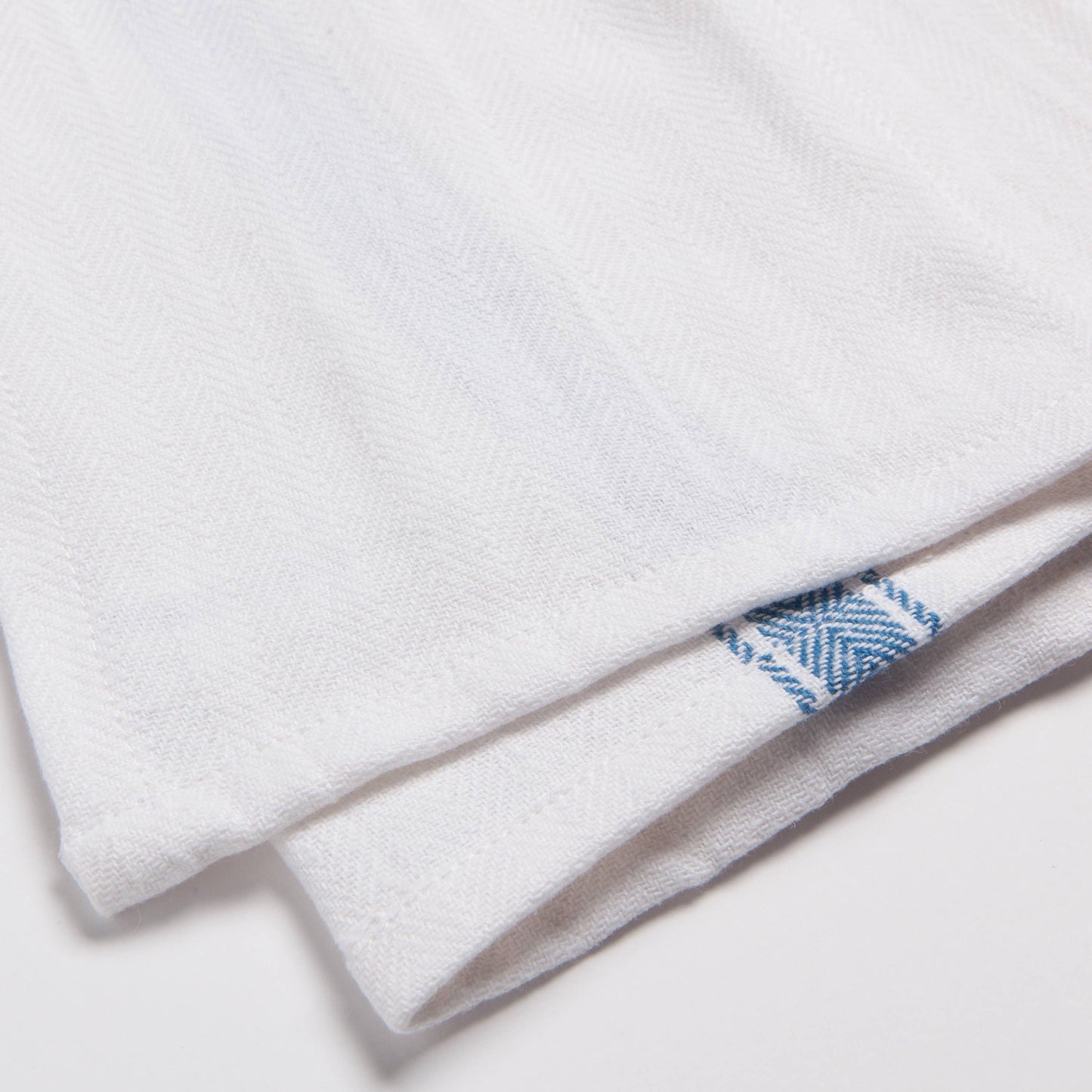Brooklyn Stripe Delft Blue Dishtowels Set of 4