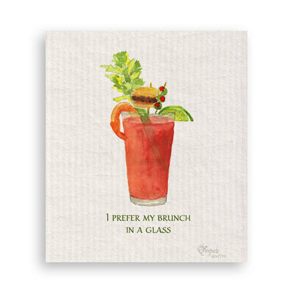 Brunch In a Glass: Dishtowel / Keep Words / -