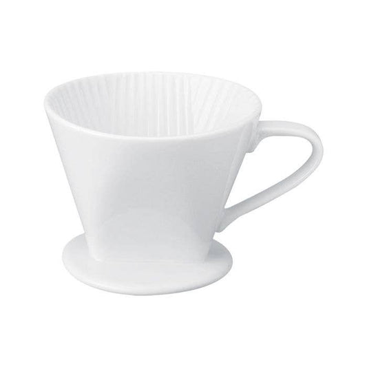 Fino Fine White Porcelain Filter Cone, Brews 2-6 Servings