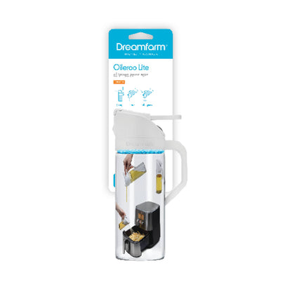 Oileroo Lite® - No Clog Oil Sprayer, Pourer and 1 Tbsp Doser: Black