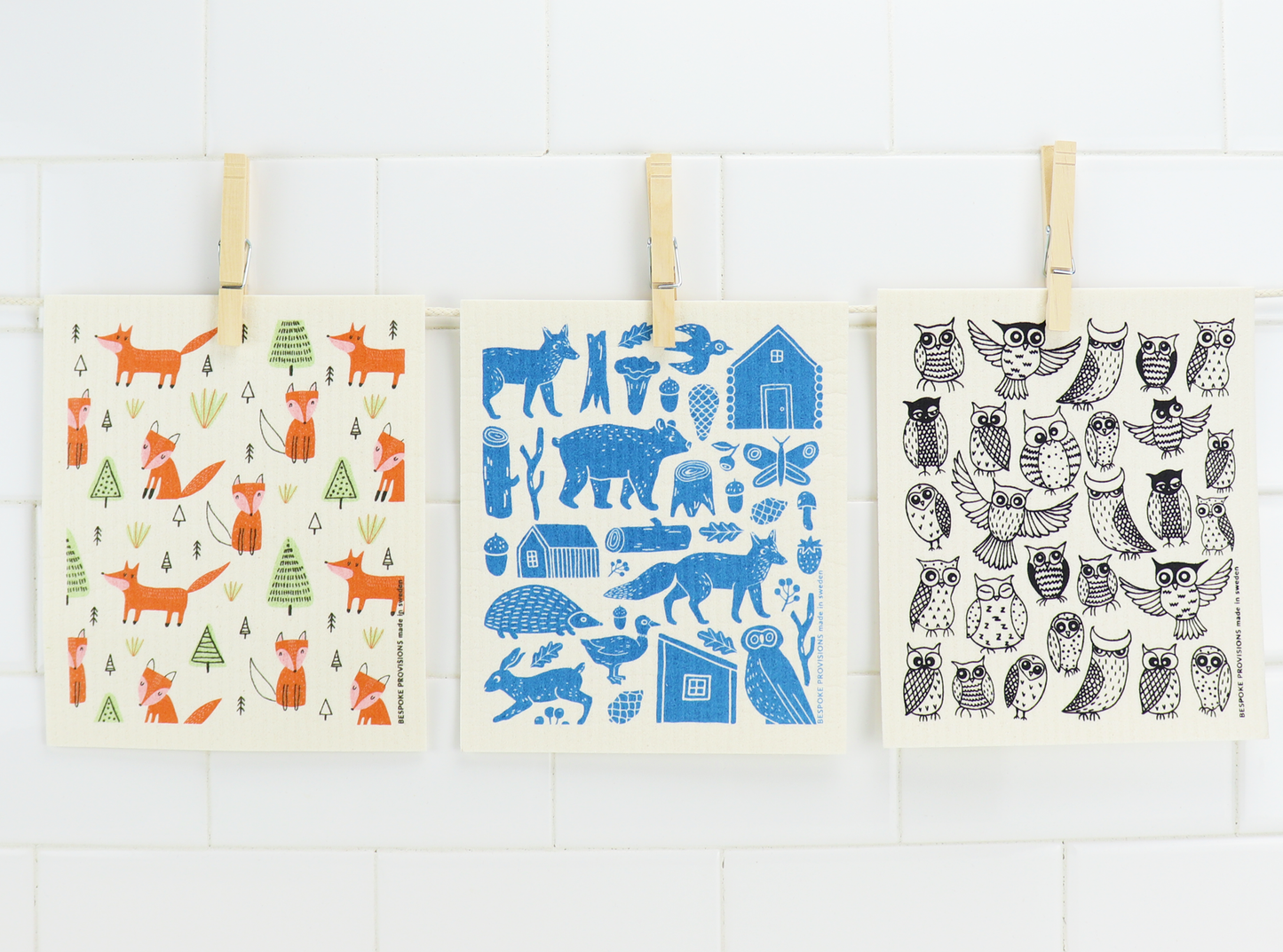 Woodland Swedish Dishcloth - Reusable Sponge Cloths