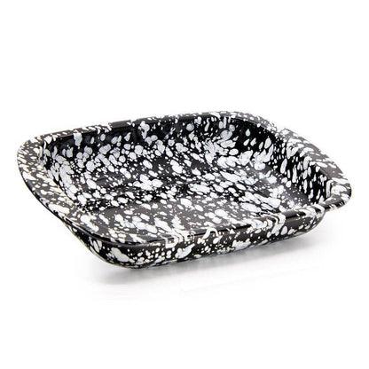 Golden Rabbit Enamelware Swirl Baking Pan: Ocean