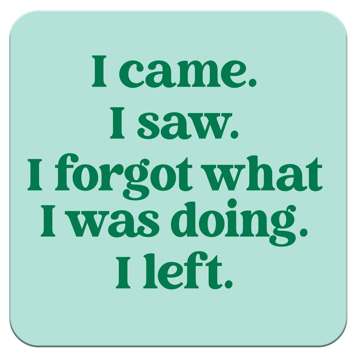 Funny Coaster - I came.  I saw.