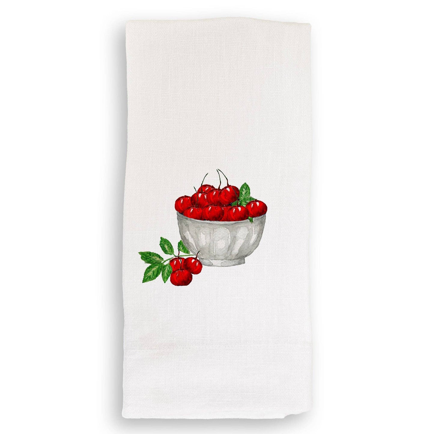 Cherry Bowl: Dishtowel / -