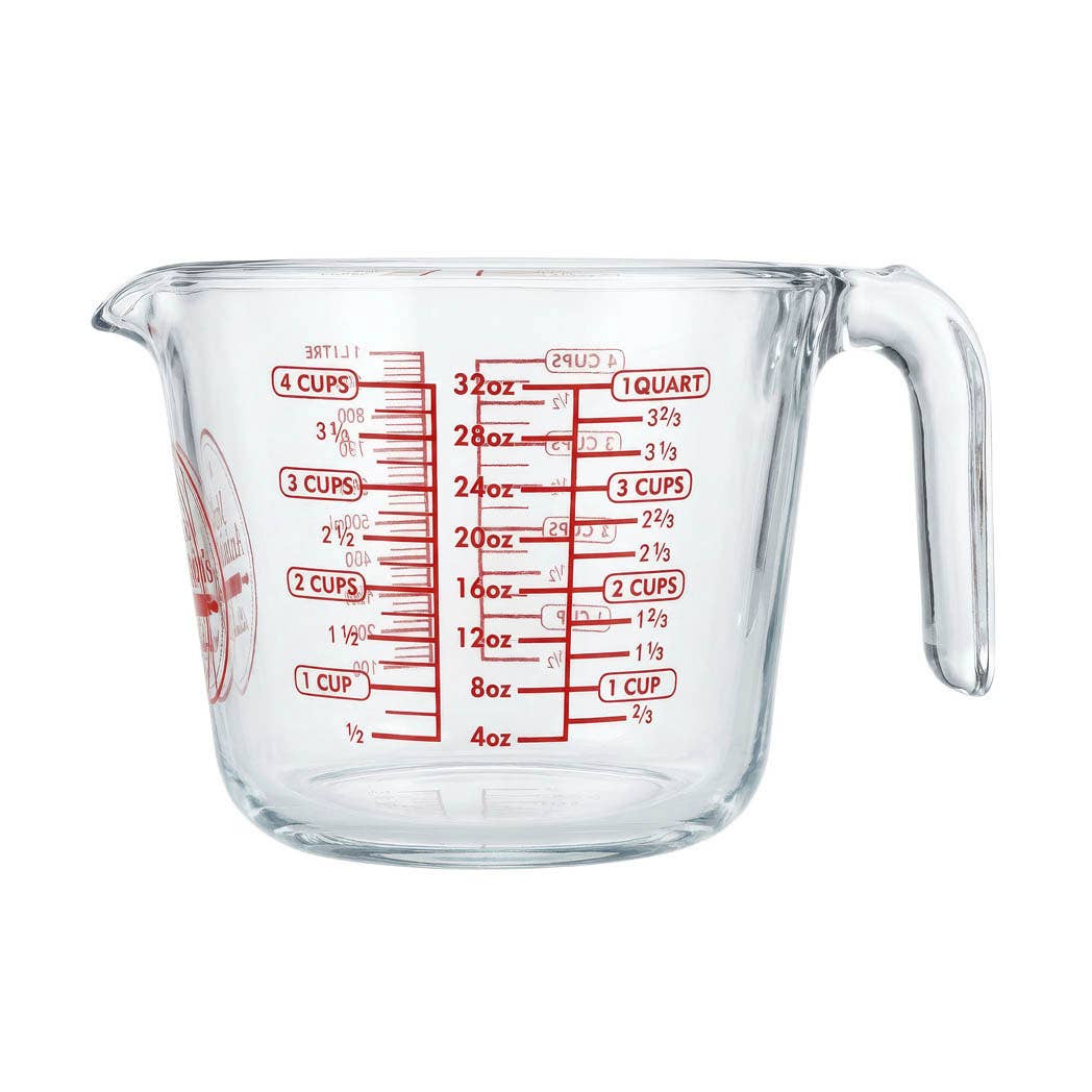 Mrs. Anderson's Baking Glass Measuring Cup, 4 Cup Capacity