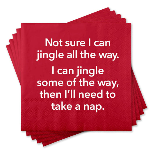 Funny Cocktail Napkins - Not sure I can jingle